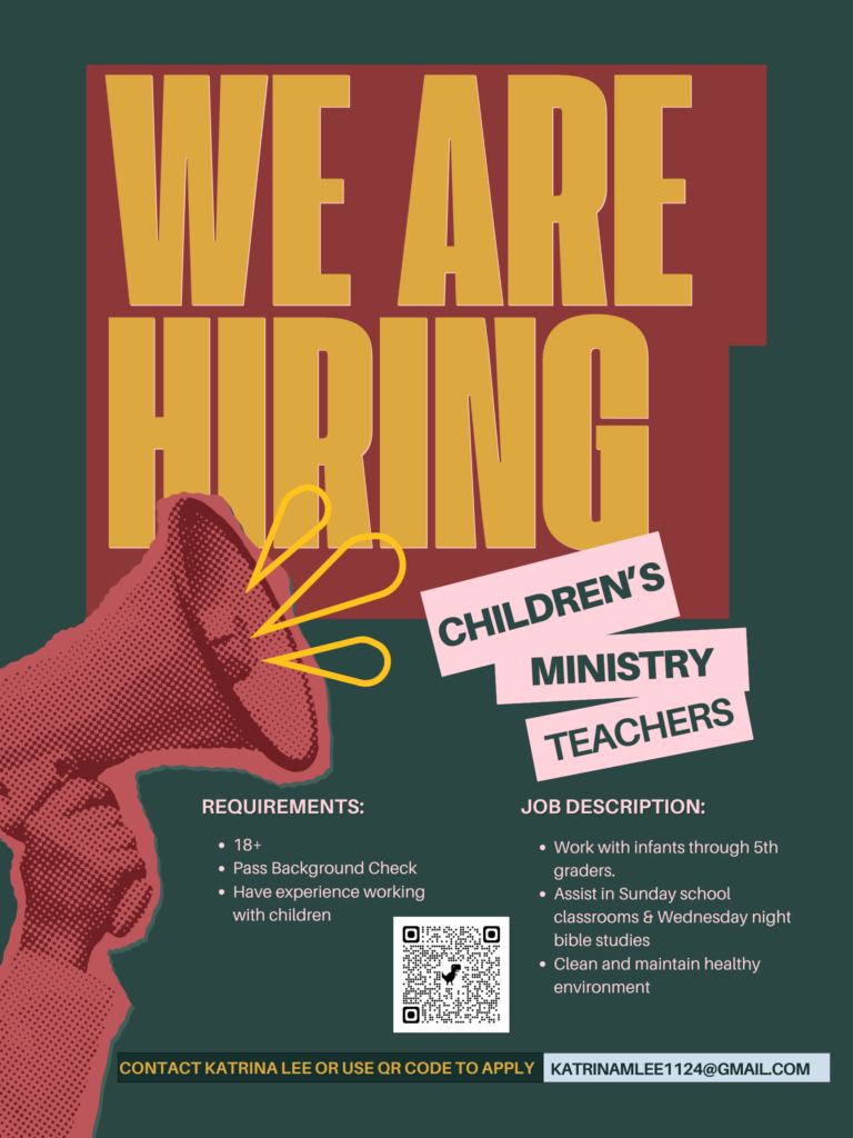 Purple and Yellow Playful We Are Hiring Content Creator Poster (1)