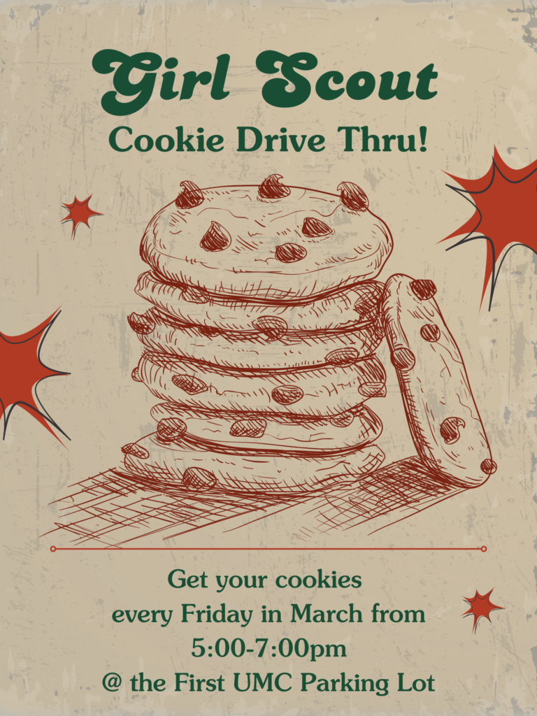 Brown and Orange Retro Illustrative Cookies Sale Promotion Poster