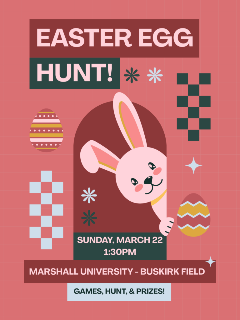 Green and Pink Playful Easter Egg Hunt Poster