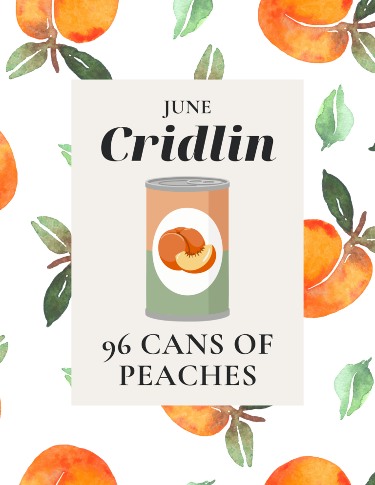 Peach Summer Themed Watercolor Menu